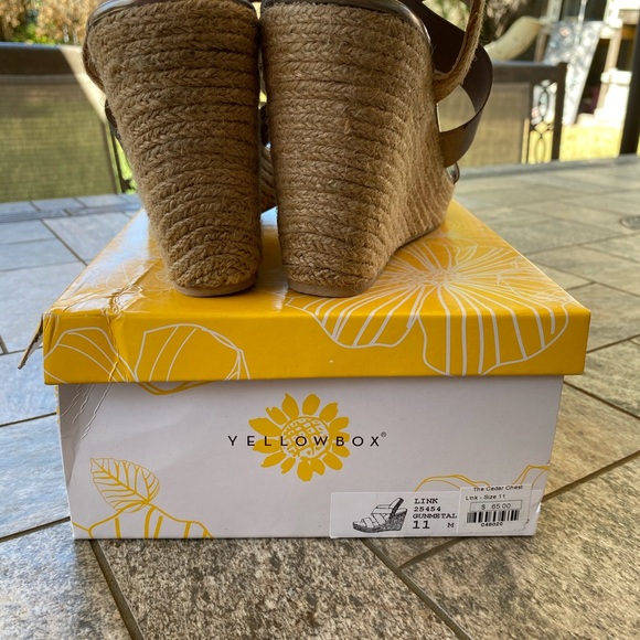 Yellowbox Silver sandals Espadrilles woman’s size 11 - Picture 4 of 4